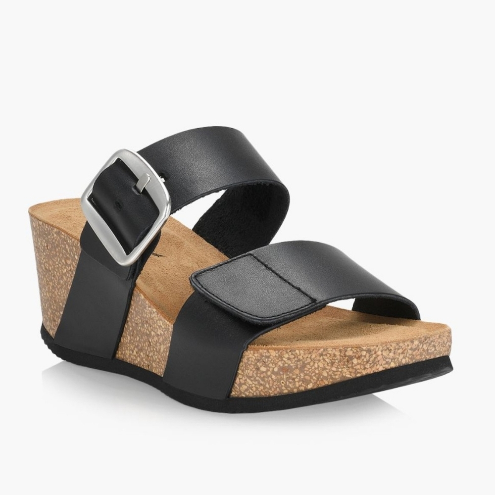 Browns Cassis Wedge Sandal - size 9